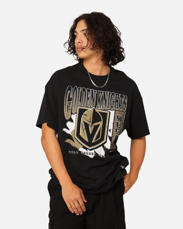 Mitchell & Ness Vegas Golden Knights Brush Off T-Shirt Faded Black sold by Culture Kings
