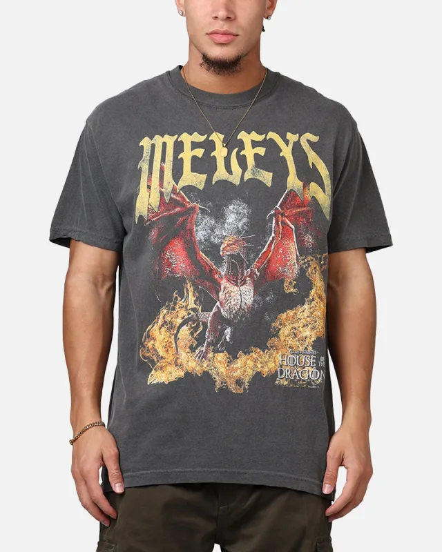 Ripple X Game Of Thrones 'House Of The Dragon' Meleys T-Shirt Washed Black sold by Culture Kings