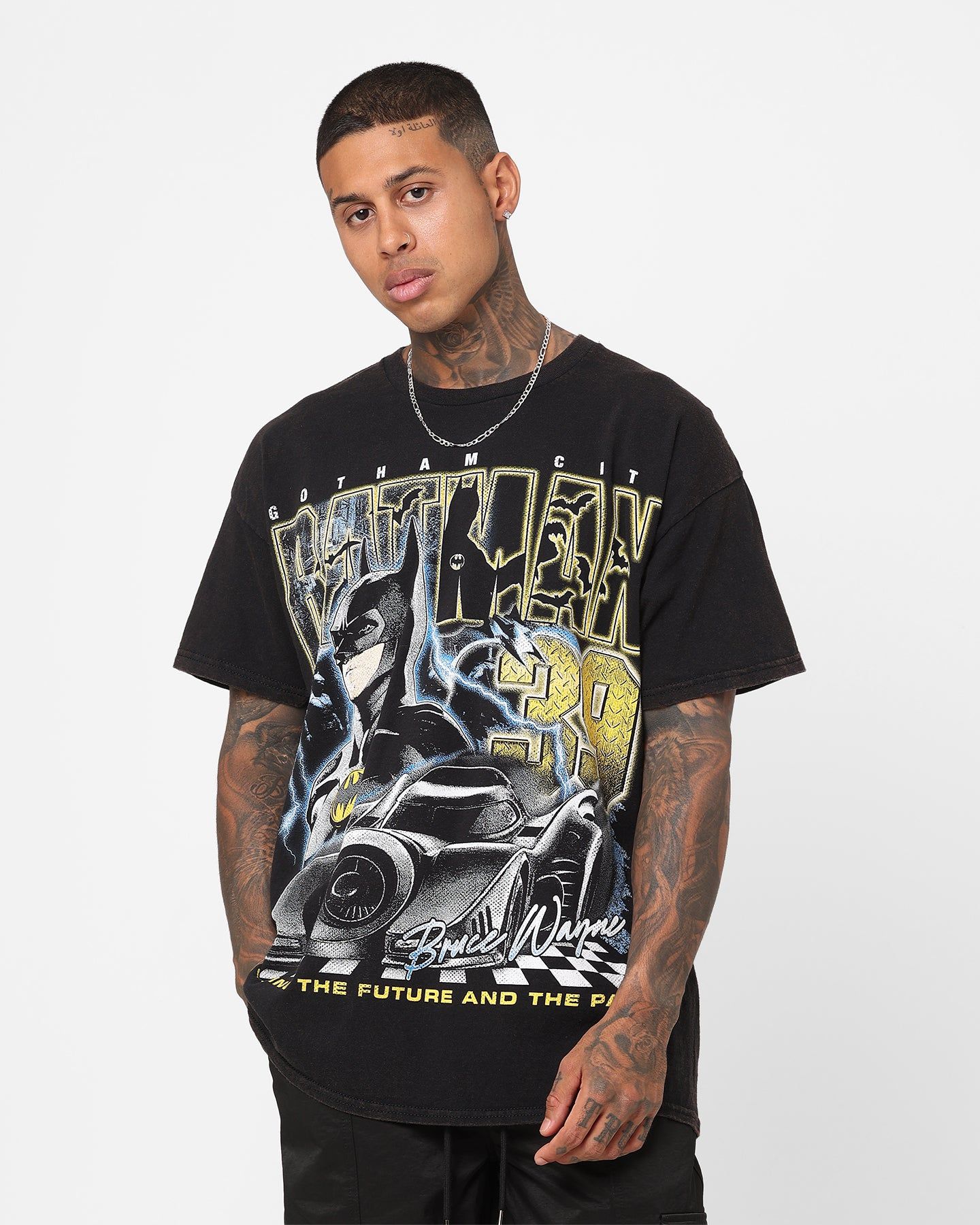 Goat Crew X The Flash Batman Racing Vintage T-Shirt Black Wash sold by Culture Kings
