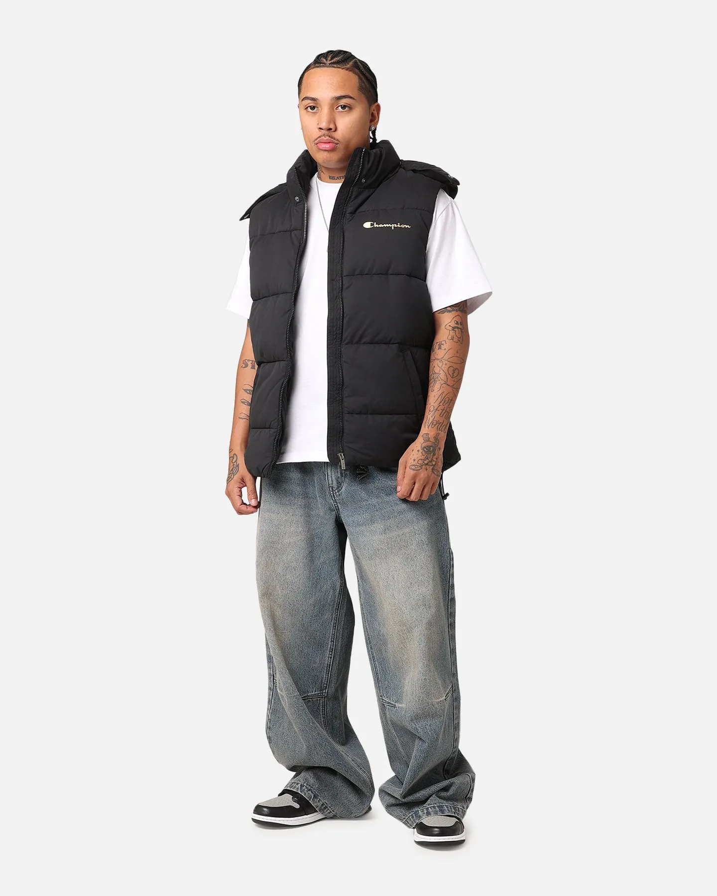 Champion Rochester Puffer Vest Black/Gold sold by Culture Kings product image thumbnail 2