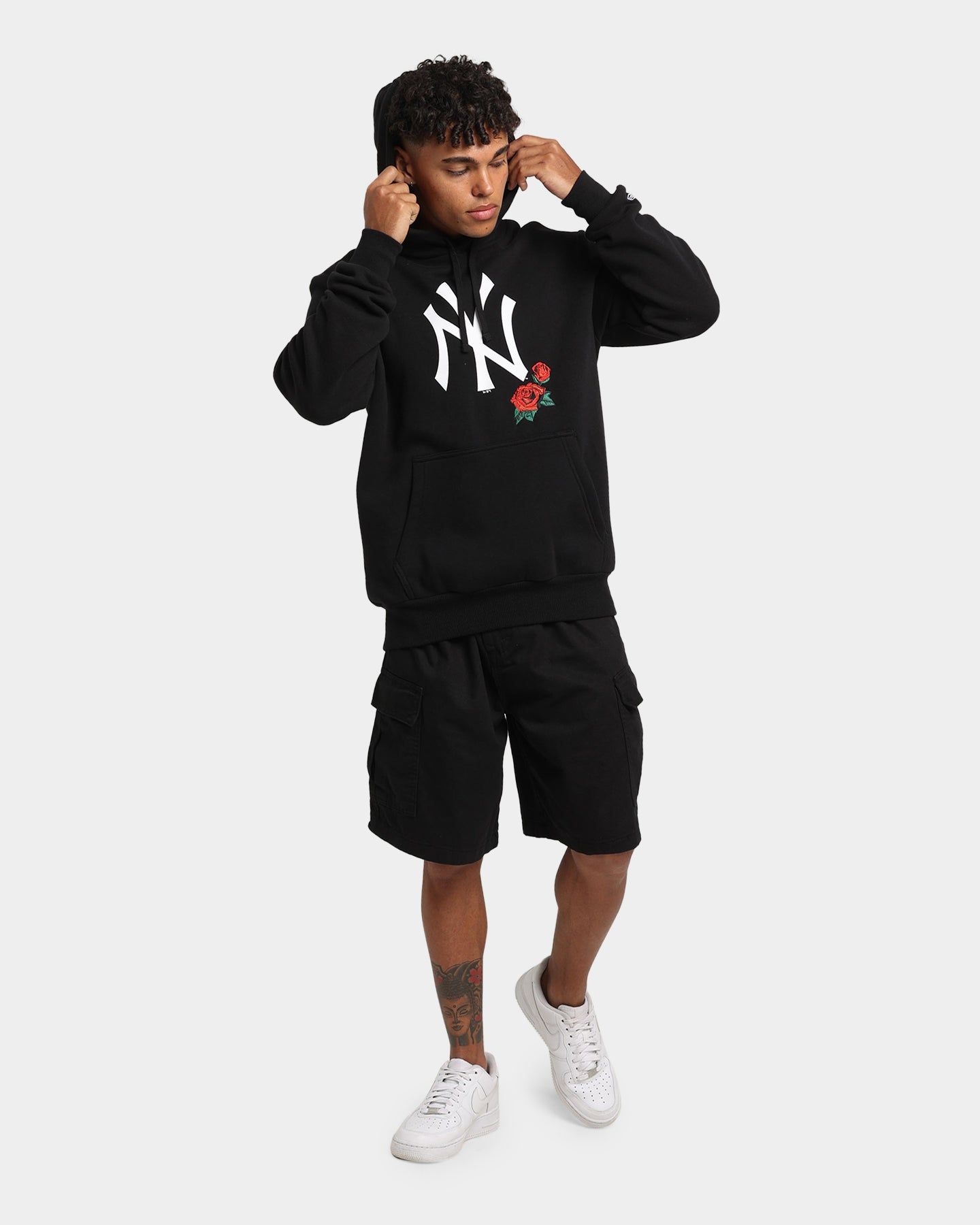 New Era New York Yankees Large Rose Hoodie Black sold by Culture Kings product image thumbnail 2