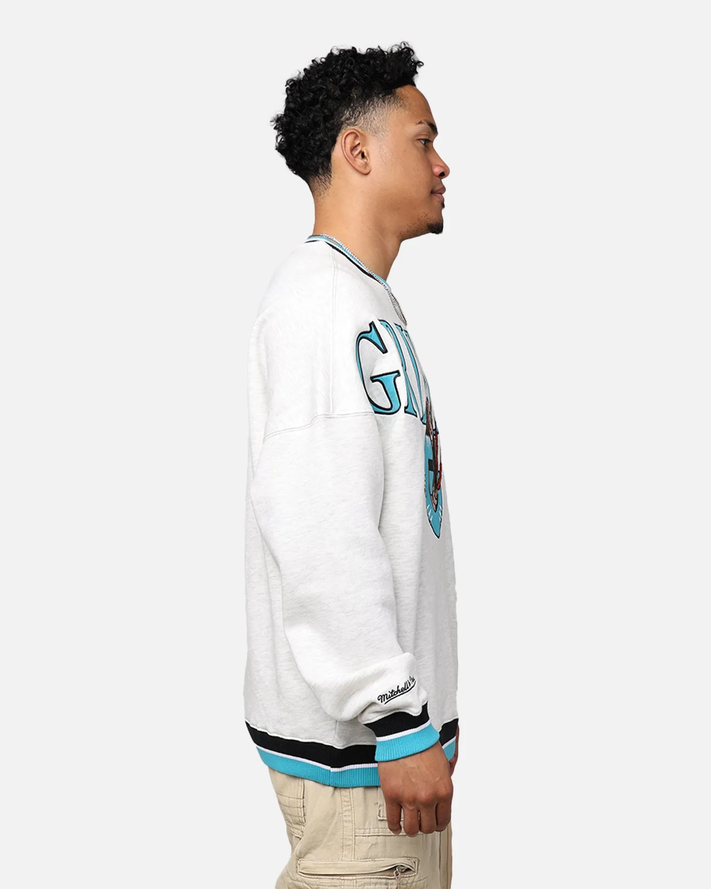 Mitchell & Ness Memphis Grizzlies Shooting Crewneck Silver Marle sold by Culture Kings product image thumbnail 3