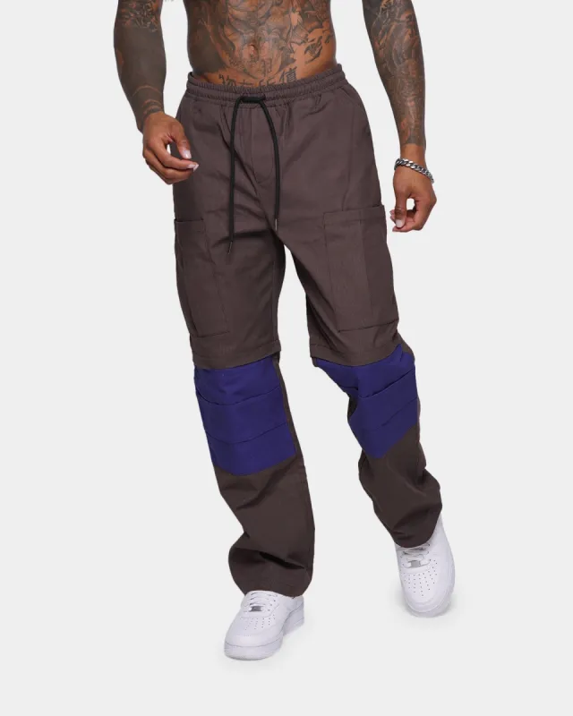 XXIII Bilal Zip Off Pants Brown/Blue sold by Culture Kings