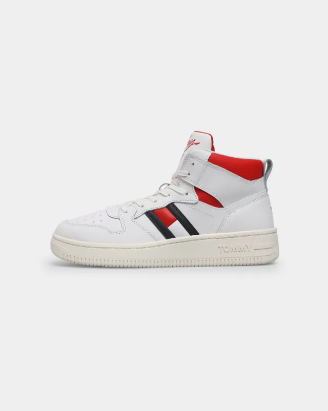 Tommy Jeans Women's Mid Basketball Sneaker Ecru made by Culture Kings