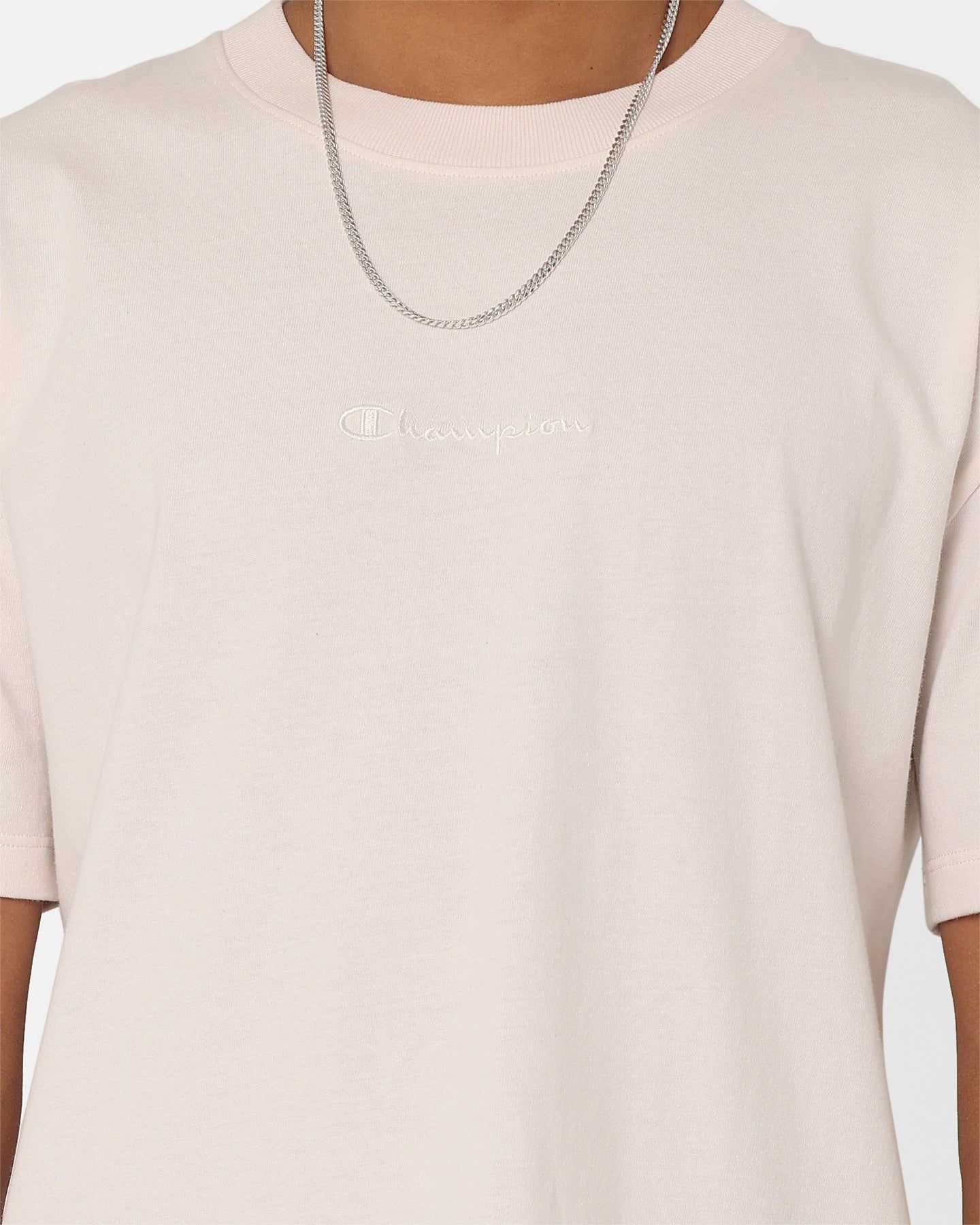 Champion Heritage New Script T-Shirt Milkcap sold by Culture Kings product image thumbnail 3