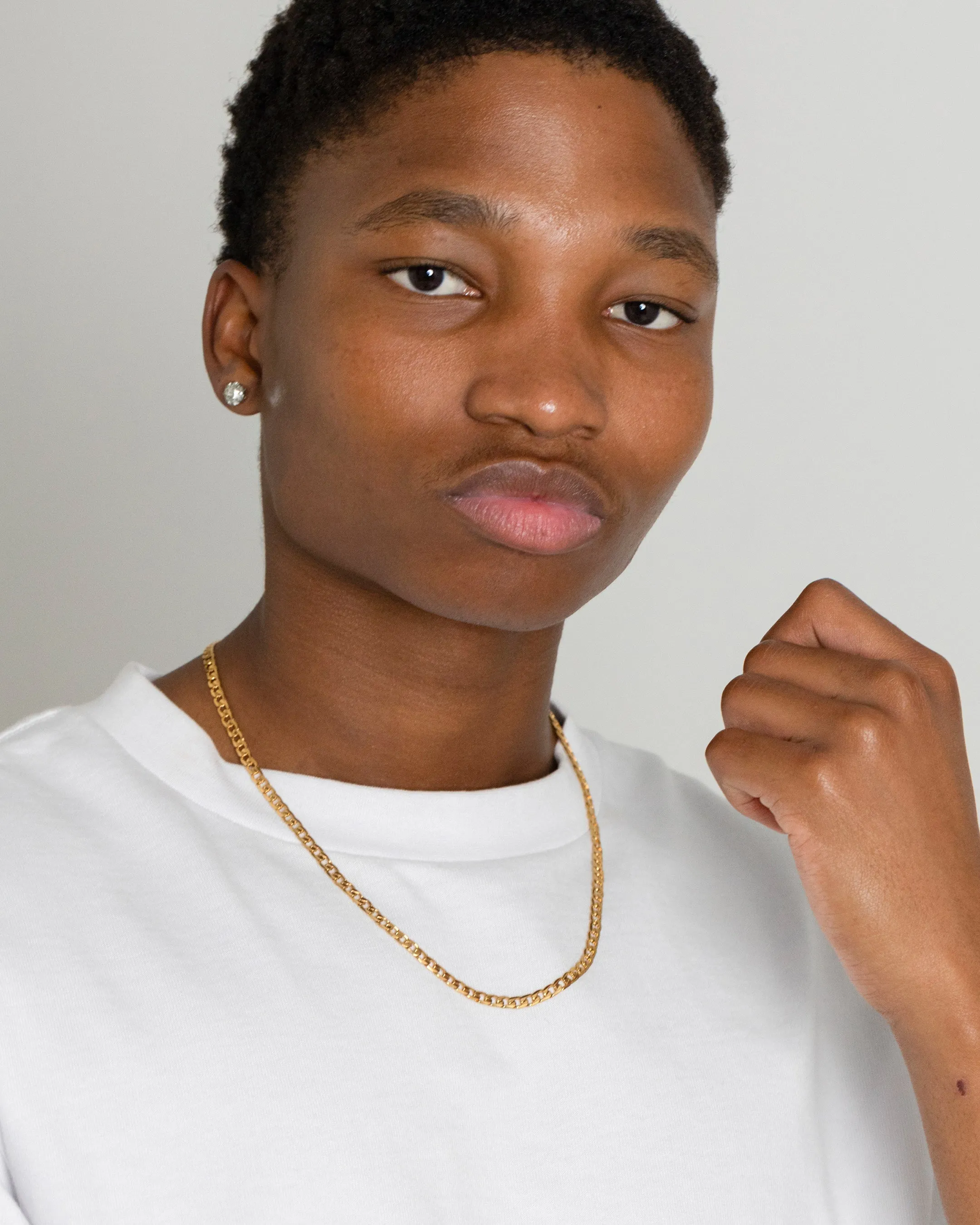 NXS 4.3mm Smooth Cut Cuban Chain Gold sold by Culture Kings product image thumbnail 3