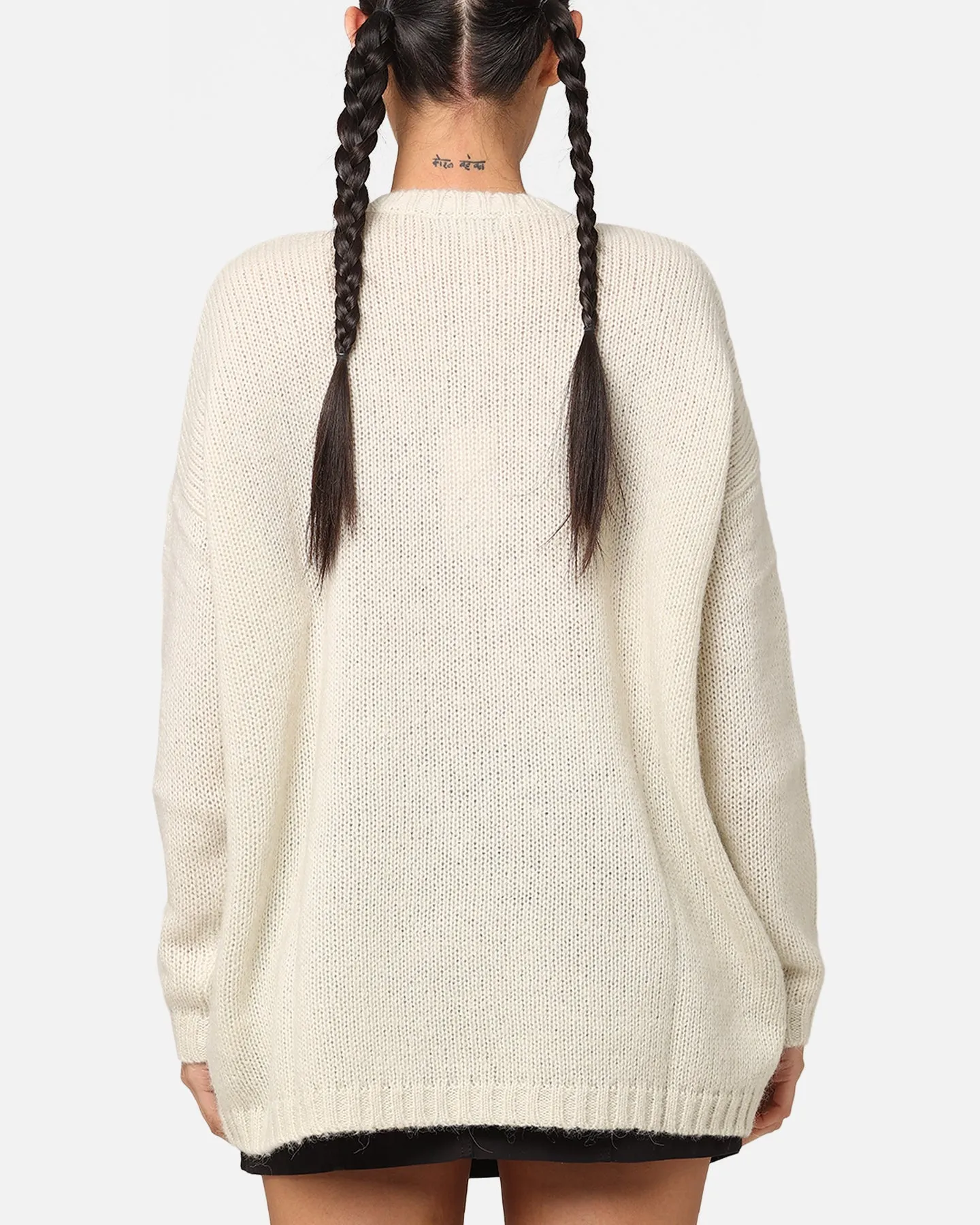 X-Girl Women's Strawberry Oversized Knit Crewneck Cream sold by Culture Kings product image thumbnail 3