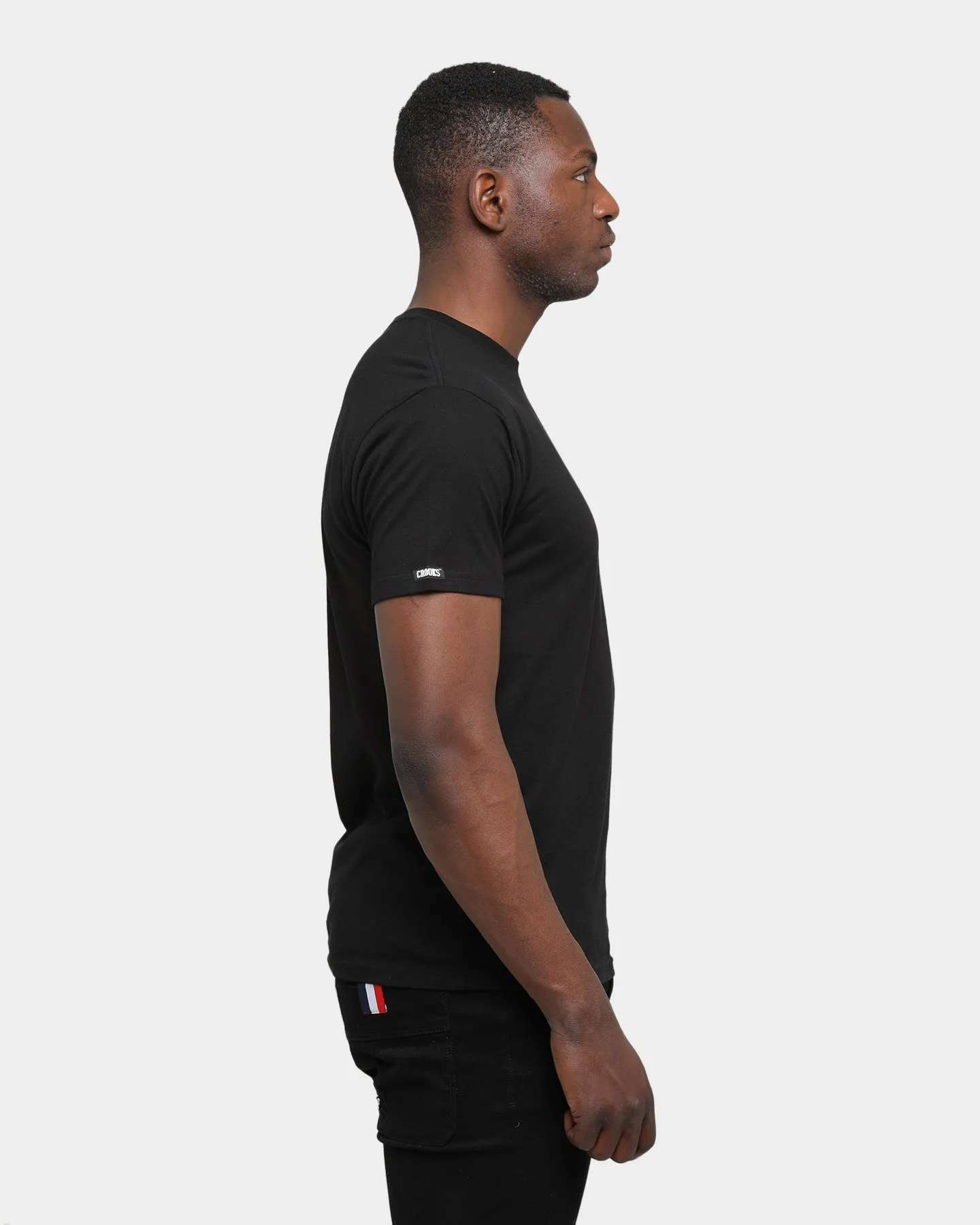 Crooks & Castles Crooks Blank T-Shirt Black sold by Culture Kings product image thumbnail 5