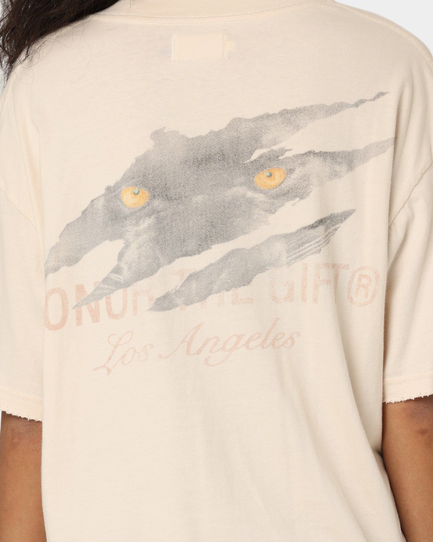 Honor The Gift Cinema T-Shirt Cream sold by Culture Kings product image thumbnail 5