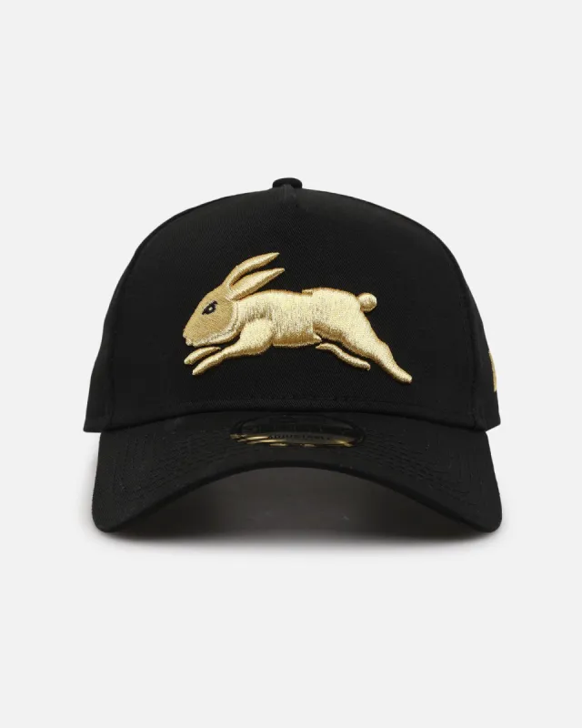 New Era South Sydney Rabbitohs 9FORTY A-Frame Snapback Black/Gold sold by Culture Kings