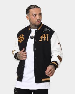 Saint Morta Graveyard Varsity Jacket Black/Tan sold by Culture Kings