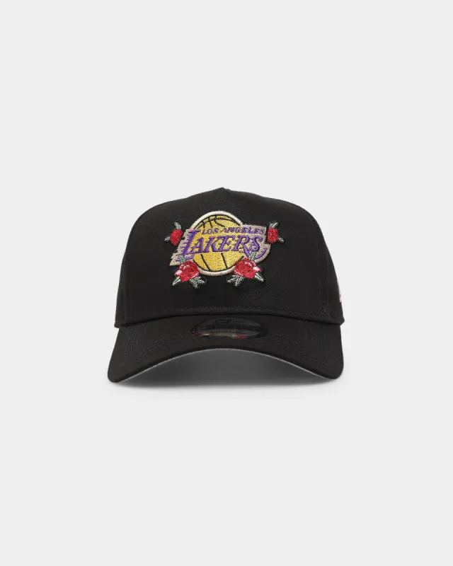 New Era Los Angeles Lakers 'Floral Logo' 9FORTY K-Frame Snapback Black/Floral sold by Culture Kings