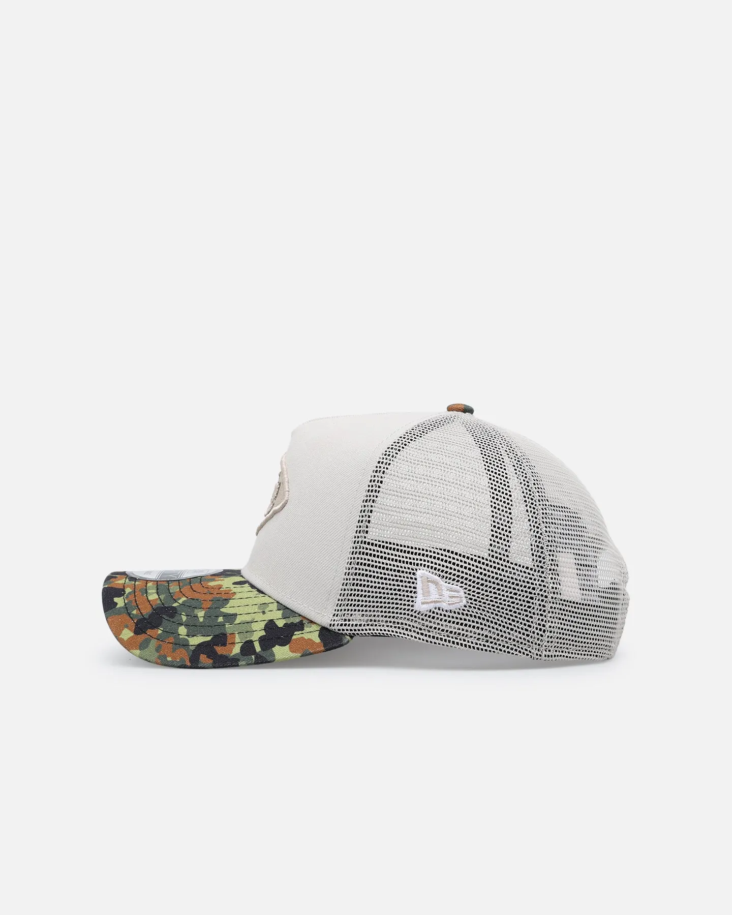 New Era Kansas City Chiefs "Camo Visor" 9FORTY A-Frame Trucker Snapback Stone/Olive sold by Culture Kings product image thumbnail 4