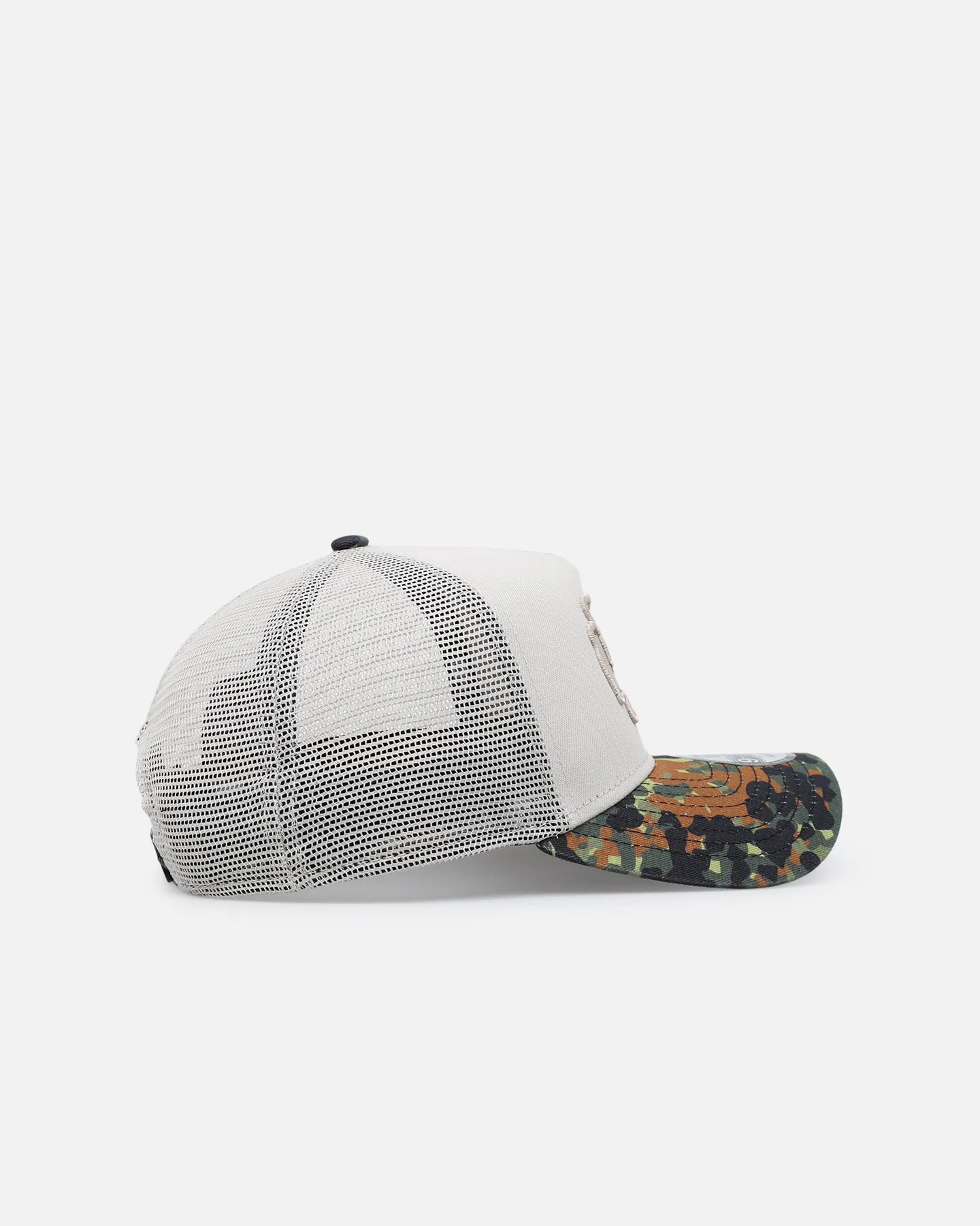 New Era Kansas City Chiefs "Camo Visor" 9FORTY A-Frame Trucker Snapback Stone/Olive sold by Culture Kings product image thumbnail 3