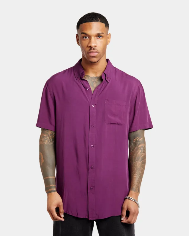 XXIII Marko Button Up Shirt Eggplant sold by Culture Kings