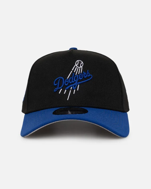 New Era Los Angeles Dodgers 'Retro Royal' 9FORTY A-Frame Snapback Black/Royal sold by Culture Kings