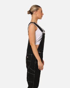 Dickies Women's Relaxed Carpenter Overalls Black sold by Culture Kings