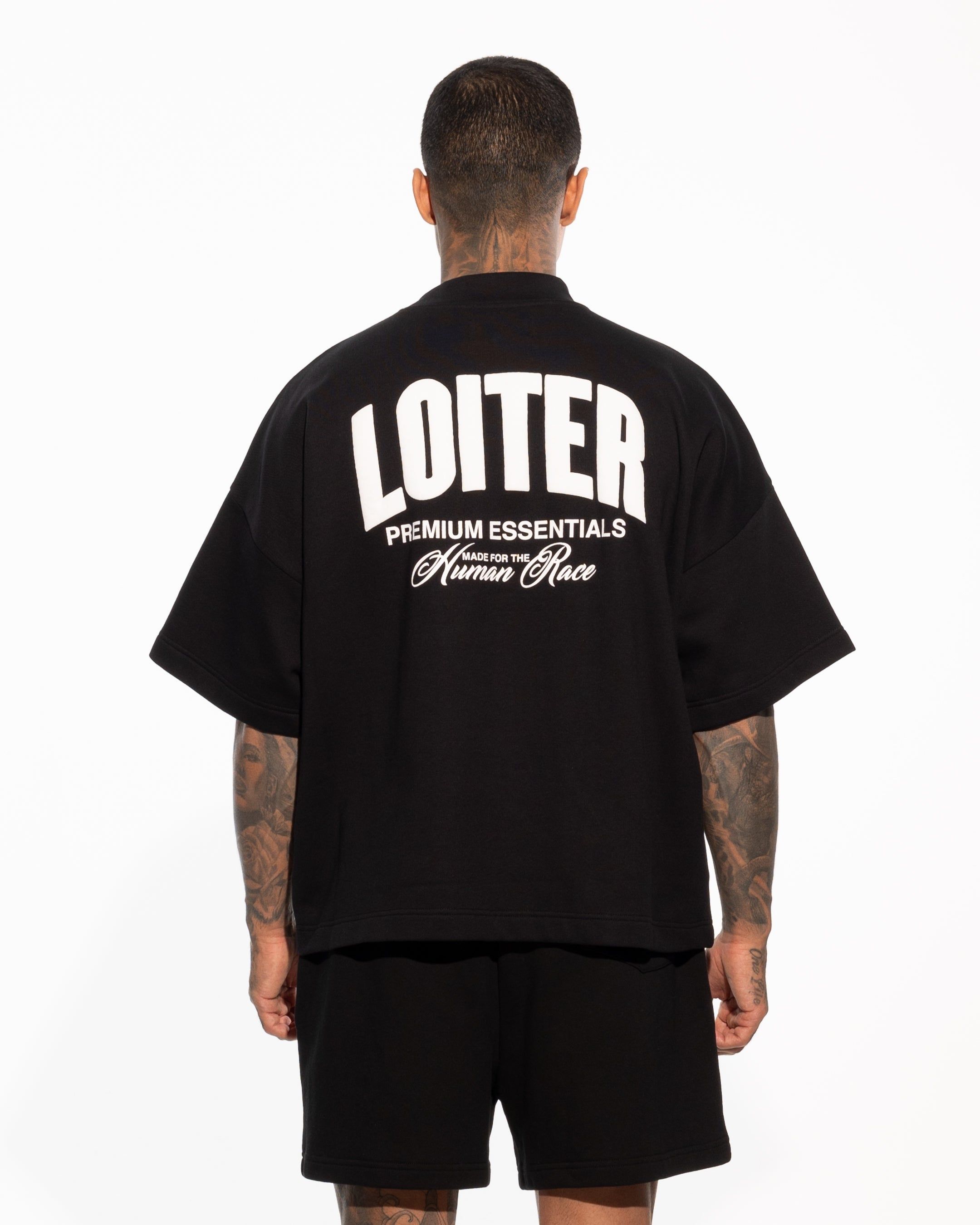 Loiter Essential Spire T-Shirt Black sold by Culture Kings