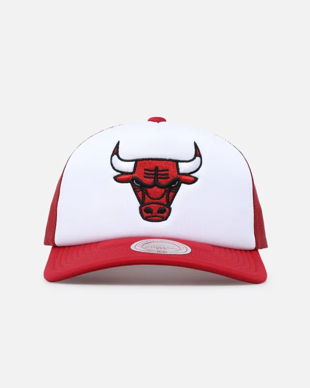Mitchell & Ness Chicago Bulls Team Foam Trucker Snapback Red/White sold by Culture Kings