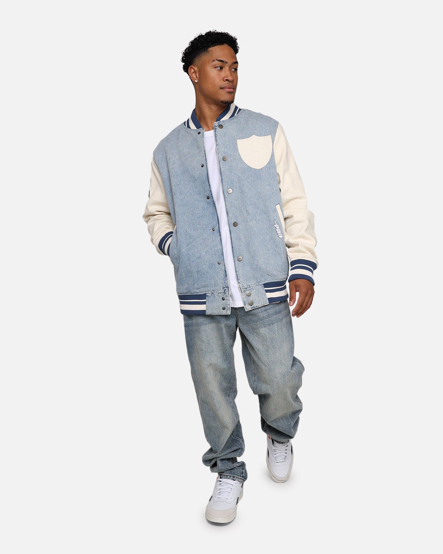 Pro Standard Las Vegas Raiders Varsity Denim Jacket Denim/Linen sold by Culture Kings product image thumbnail 3