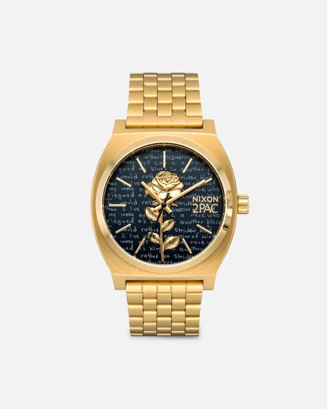 Nixon X 2PAC Time Teller Watch Gold/Black made by Culture Kings
