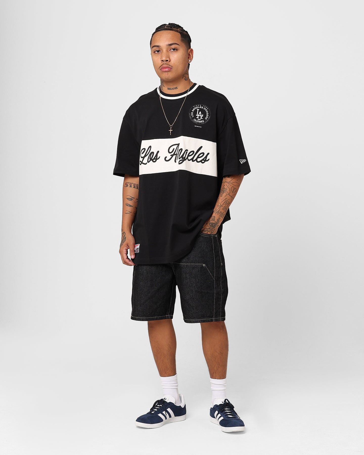 New Era Los Angeles Dodgers Panel T-Shirt Black sold by Culture Kings product image thumbnail 2