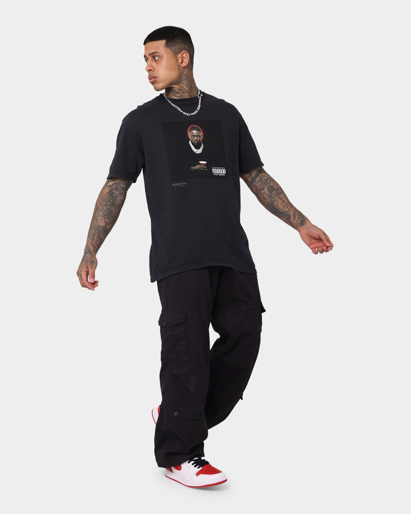 4HUNNID Forever Issues Album Cover T-Shirt Black sold by Culture Kings product image thumbnail 2