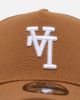 New Era Los Angeles Dodgers 'Upside Down LA Logo' 9FORTY A-Frame Snapback Light Bronze sold by Culture Kings
