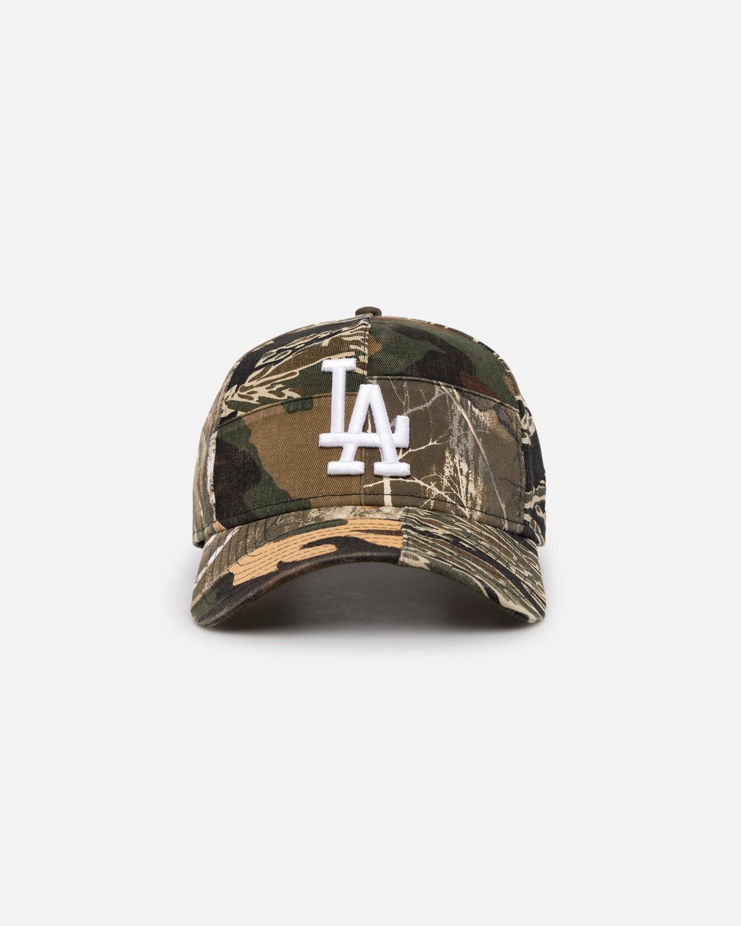 New Era Los Angeles Dodgers 'Patchwork Camo' 9FORTY A-Frame Snapback Woodland Camo sold by Culture Kings
