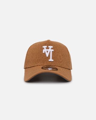 New Era Los Angeles Dodgers 'Upside Down LA Logo' 9FORTY A-Frame Snapback Light Bronze sold by Culture Kings