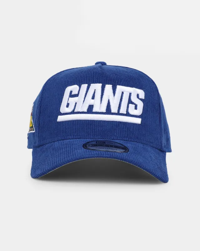New Era New York Giants 'NFL Season' Corduroy 9FORTY A-Frame Snapback Blue/OTC sold by Culture Kings