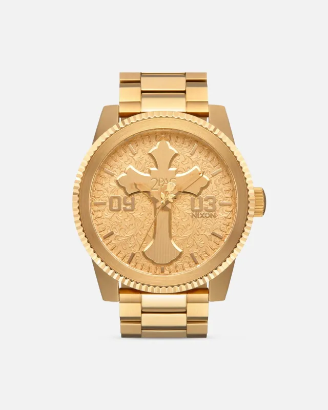 Nixon X 2PAC Corporal Watch Gold/Gold made by Culture Kings