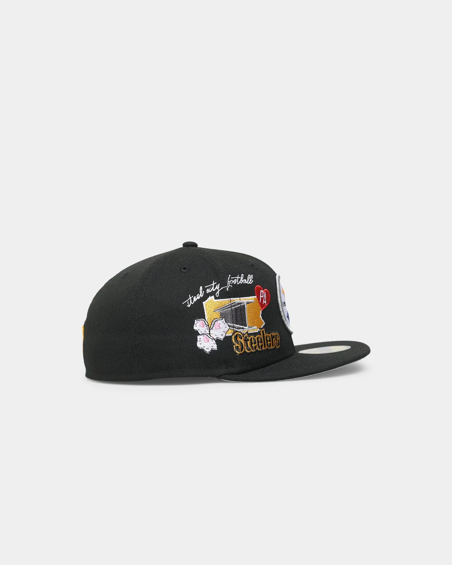 New Era Pittsburgh Steelers 'City Cluster' 59FIFTY Fitted Black sold by Culture Kings product image thumbnail 3