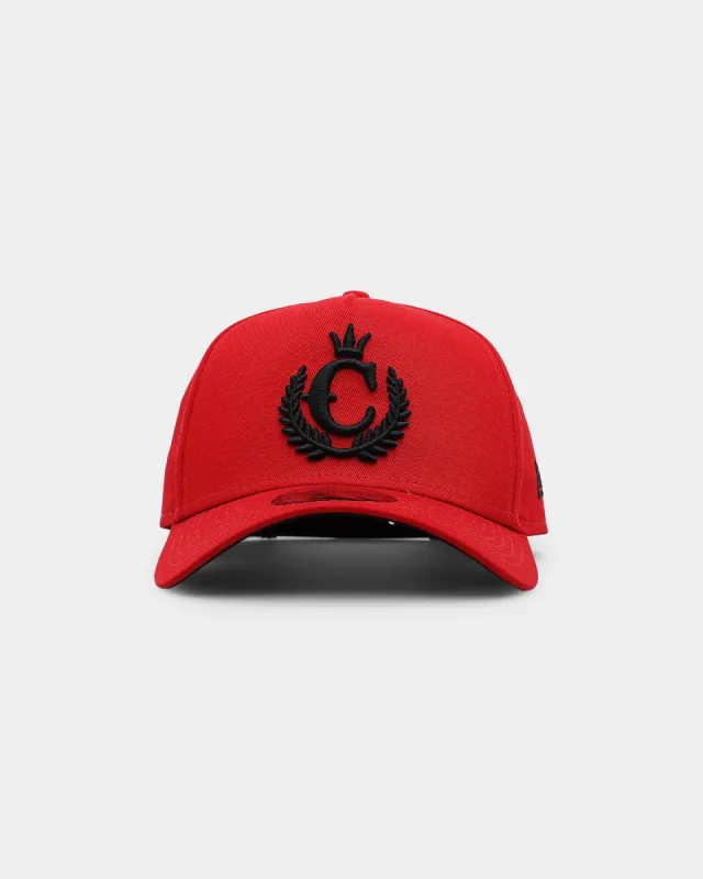 New Era X Culture Kings 9FORTY A-Frame Snapback Scarlet/Black made by Culture Kings
