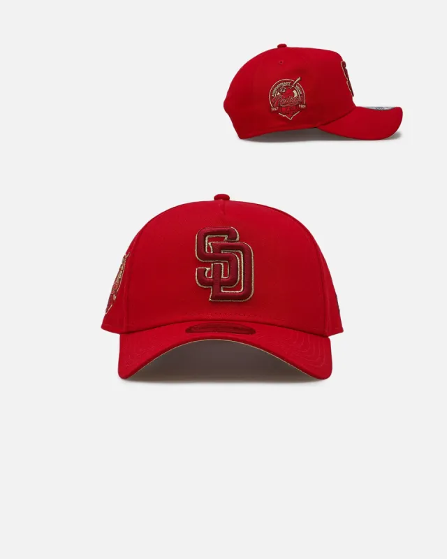 New Era San Diego Padres 'Year Of The Dragon' 9FORTY A-Frame Snapback Scarlet/Gold sold by Culture Kings