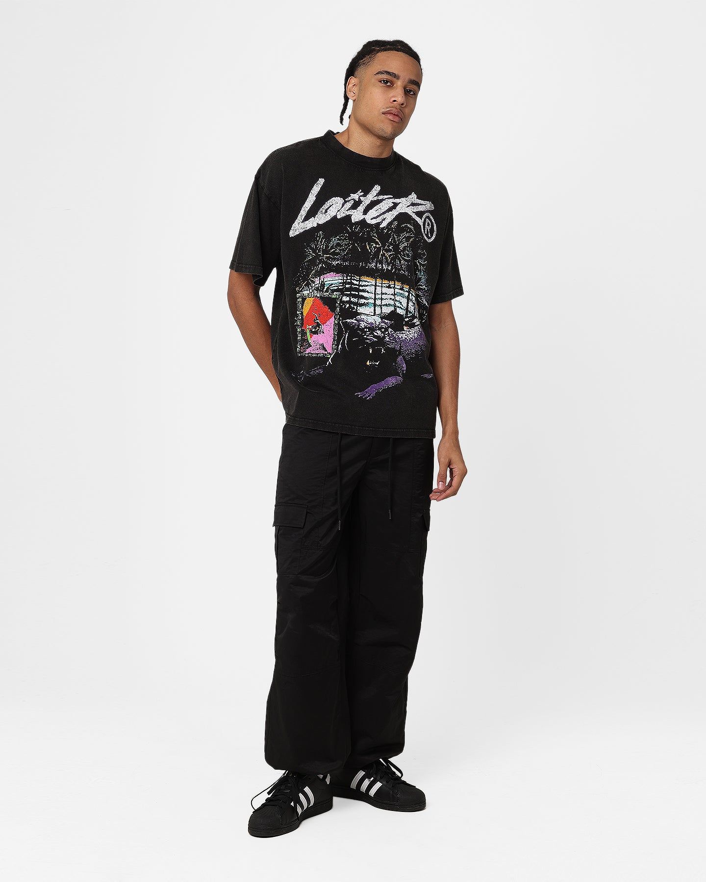 Loiter Jungle Vintage T-Shirt Black Wash sold by Culture Kings product image thumbnail 2