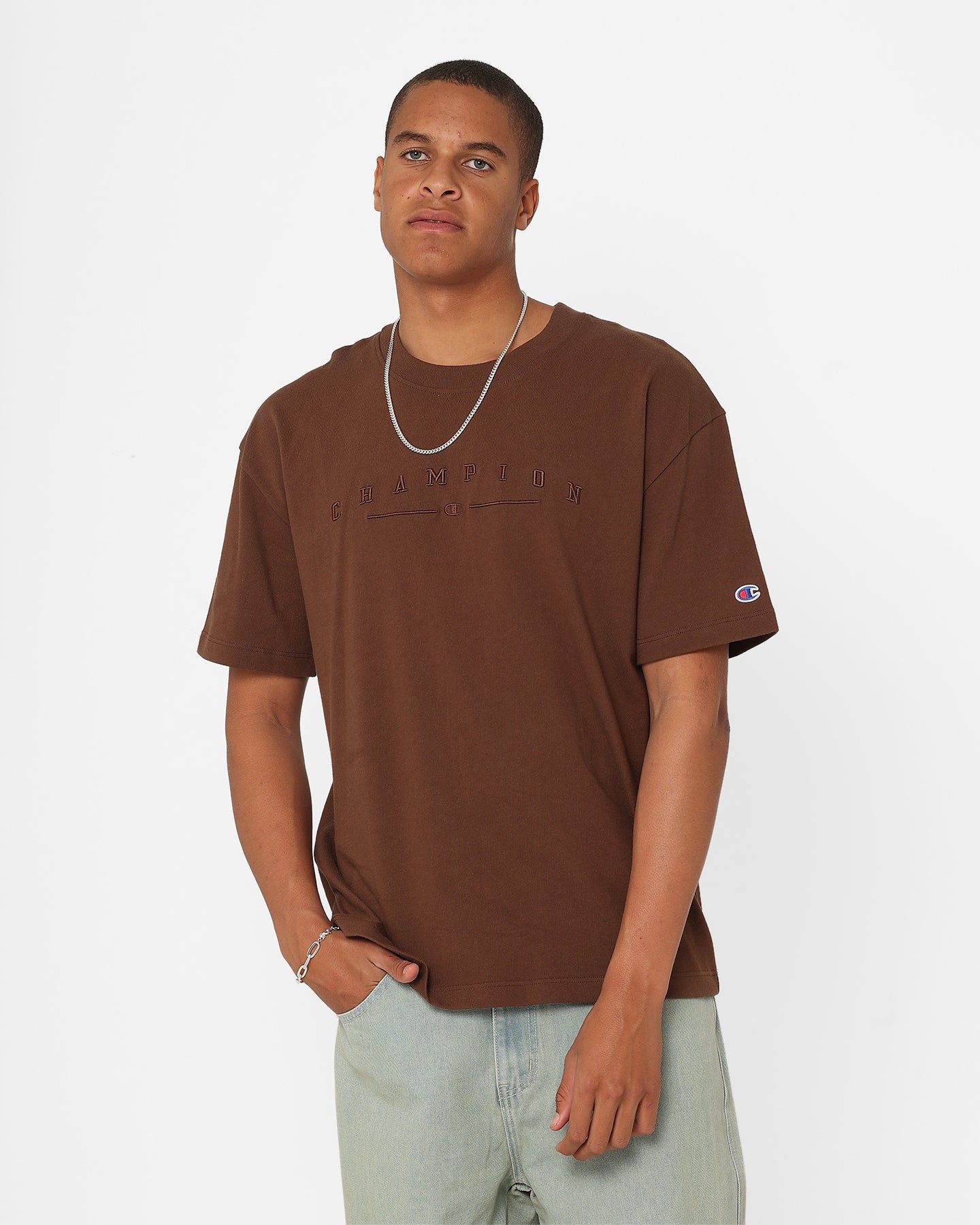 Champion Heritage 2K Logo T-Shirt Saddleback sold by Culture Kings