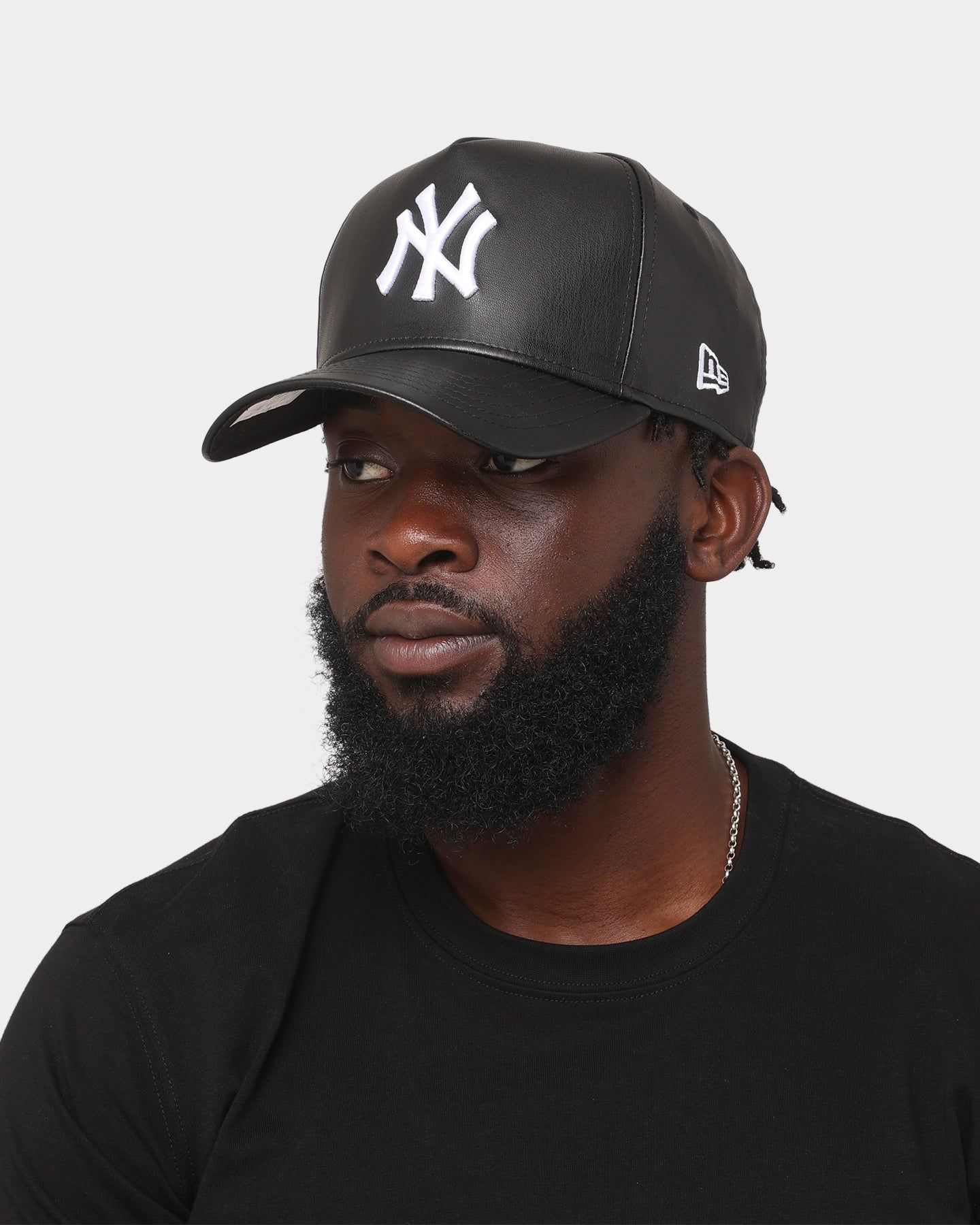 New Era New York Yankees 'PU Leather' 9FORTY K-Frame Strapback Black Leather sold by Culture Kings product image thumbnail 2