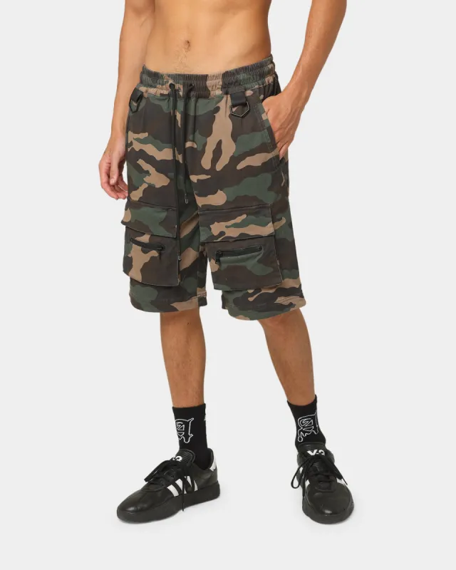 The Anti Order Centurion Cargo Shorts Woodland Camo sold by Culture Kings