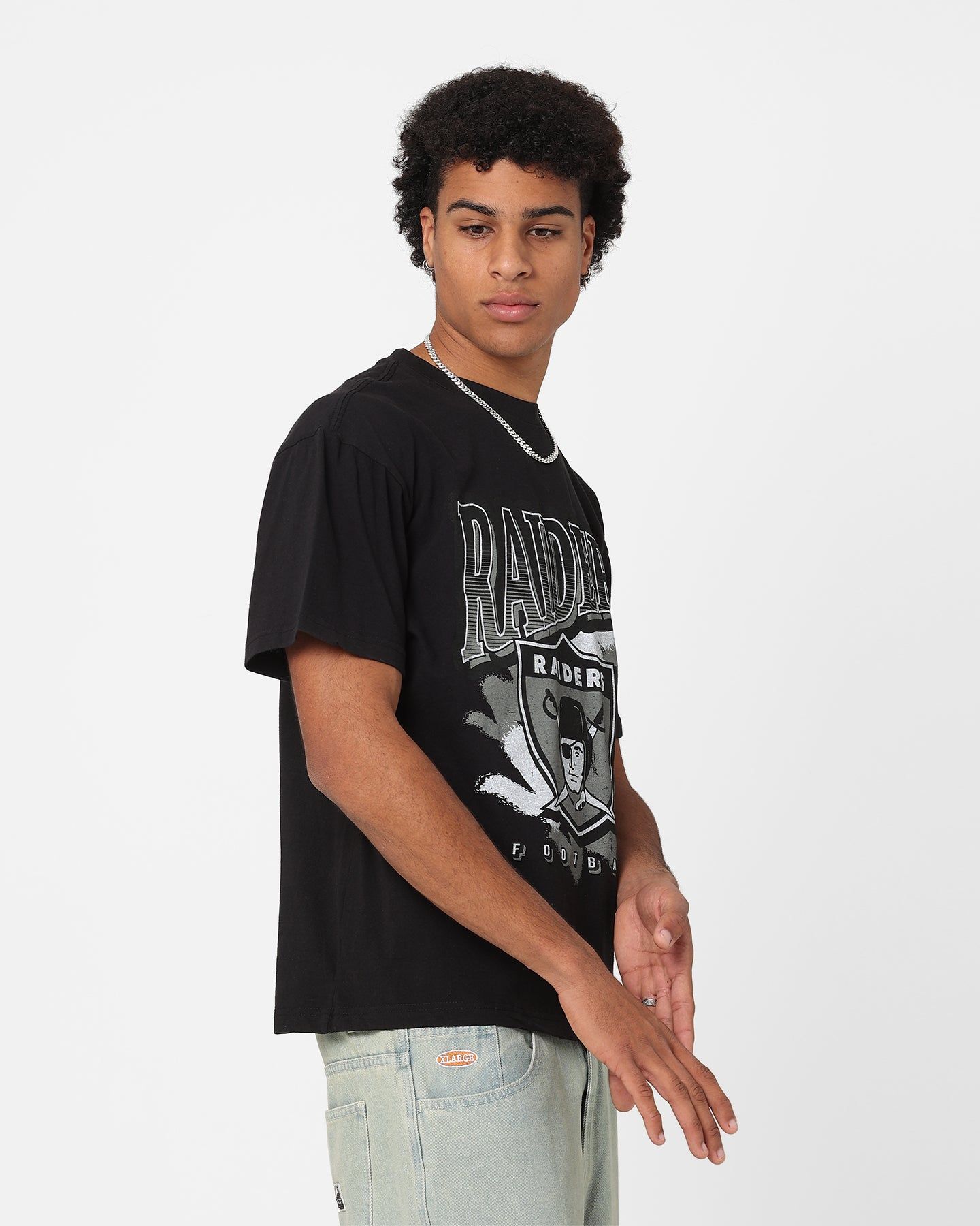 Mitchell & Ness Oakland Raiders T-Shirt Faded Black sold by Culture Kings product image thumbnail 5