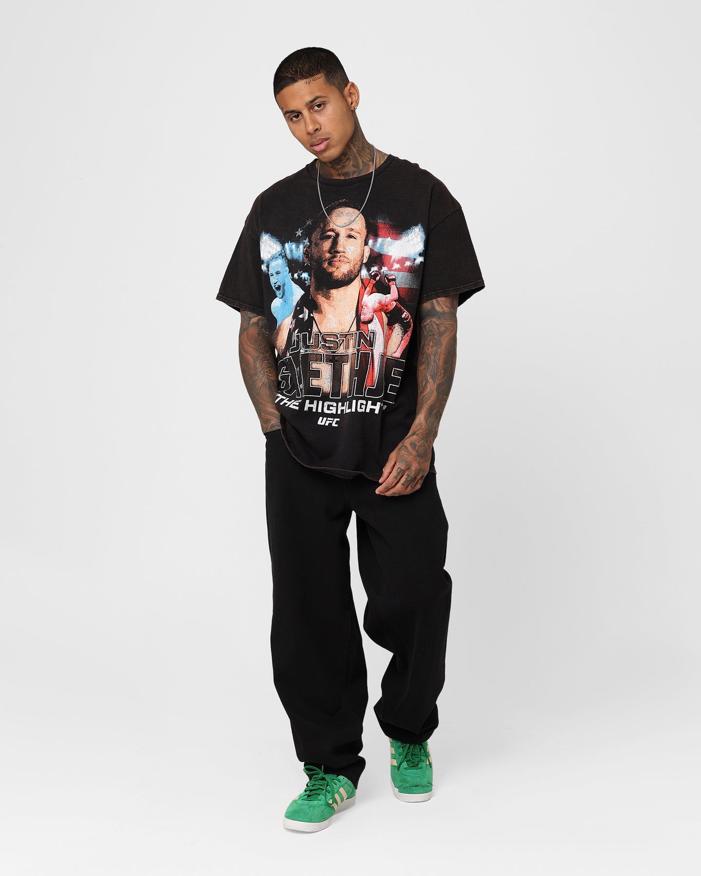 Goat Crew X UFC The Highlight Justin Gaethje Vintage T-Shirt Black Wash sold by Culture Kings product image thumbnail 2
