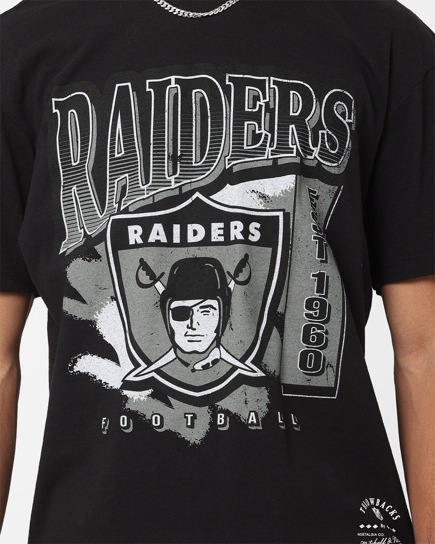 Mitchell & Ness Oakland Raiders T-Shirt Faded Black sold by Culture Kings product image thumbnail 3