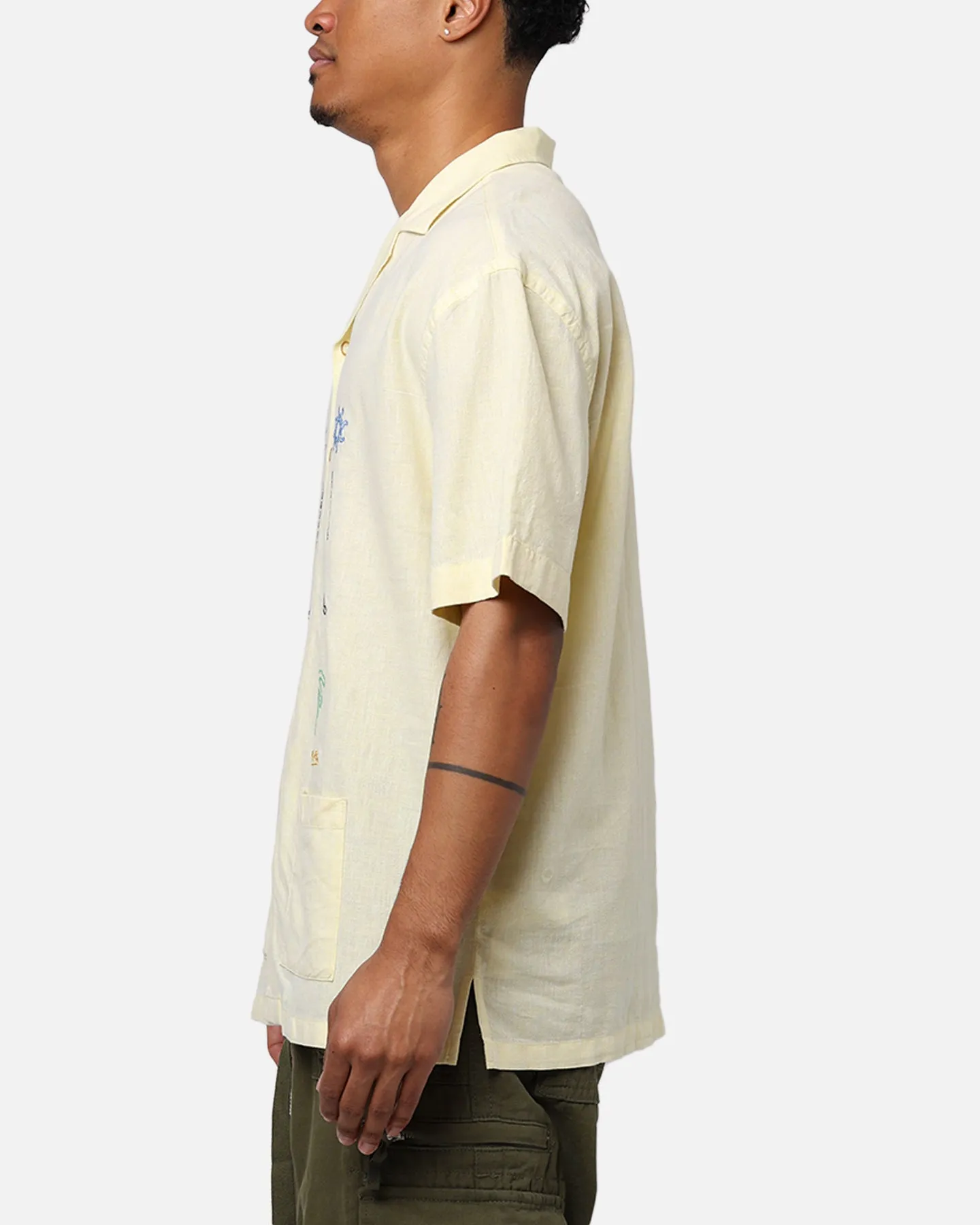 Pas De Mer Postcard Shirt Light Yellow sold by Culture Kings product image thumbnail 5