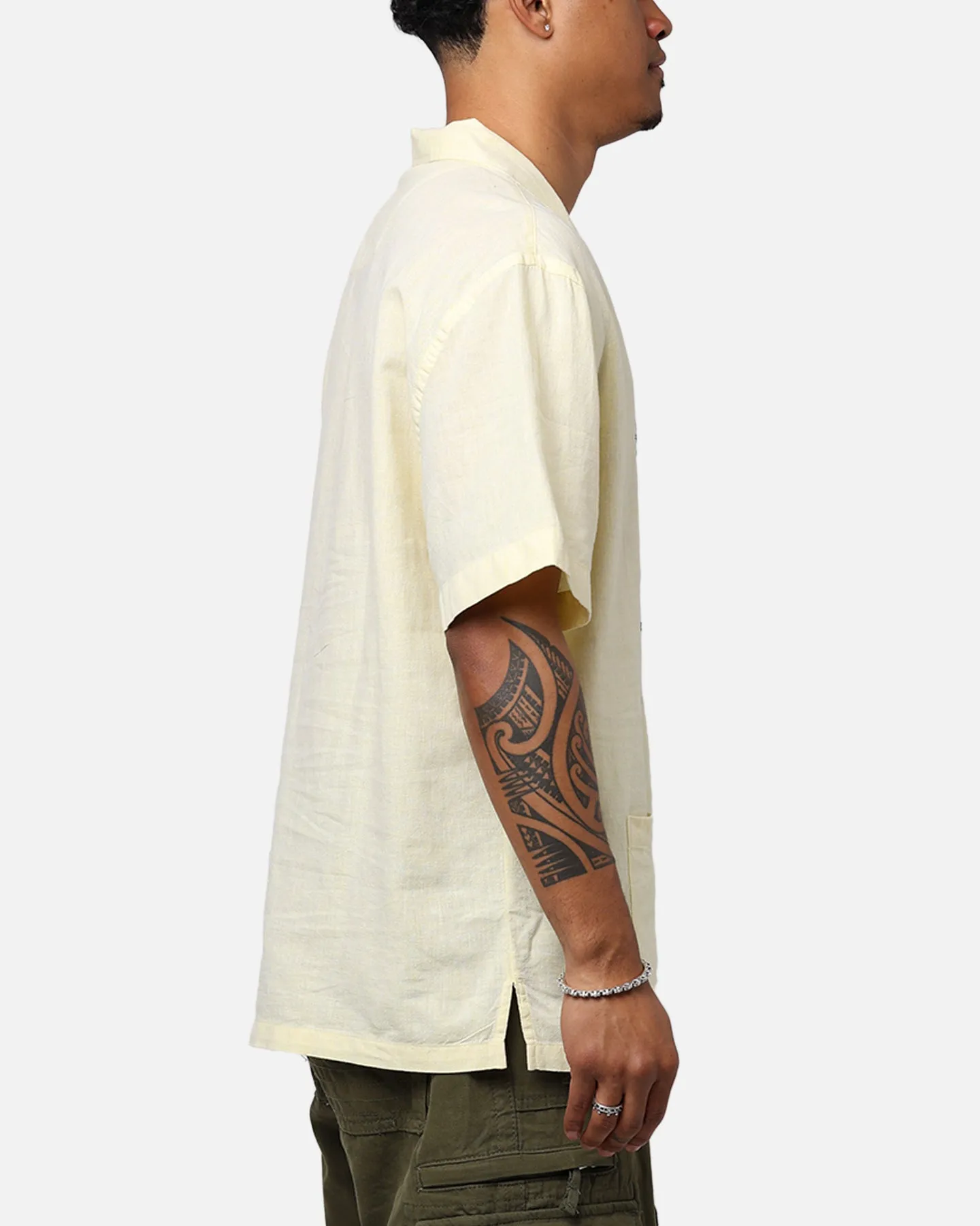 Pas De Mer Postcard Shirt Light Yellow sold by Culture Kings product image thumbnail 4