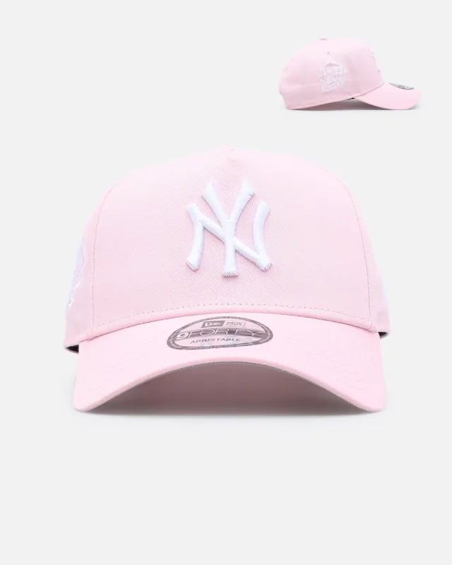 New Era New York Yankees 'Polychromatic' 9FORTY A-Frame Snapback Pink sold by Culture Kings