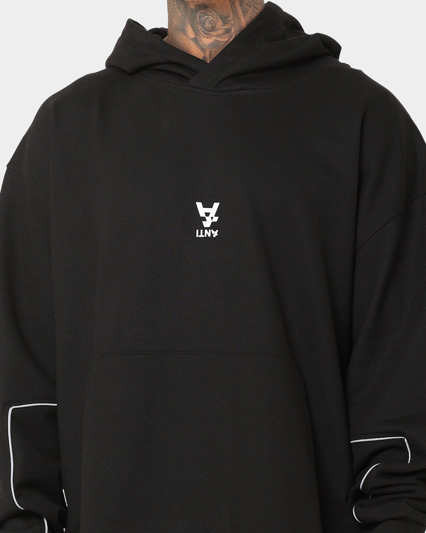 The Anti Order Neon Flux Box Hoodie Black/Reflective sold by Culture Kings product image thumbnail 4