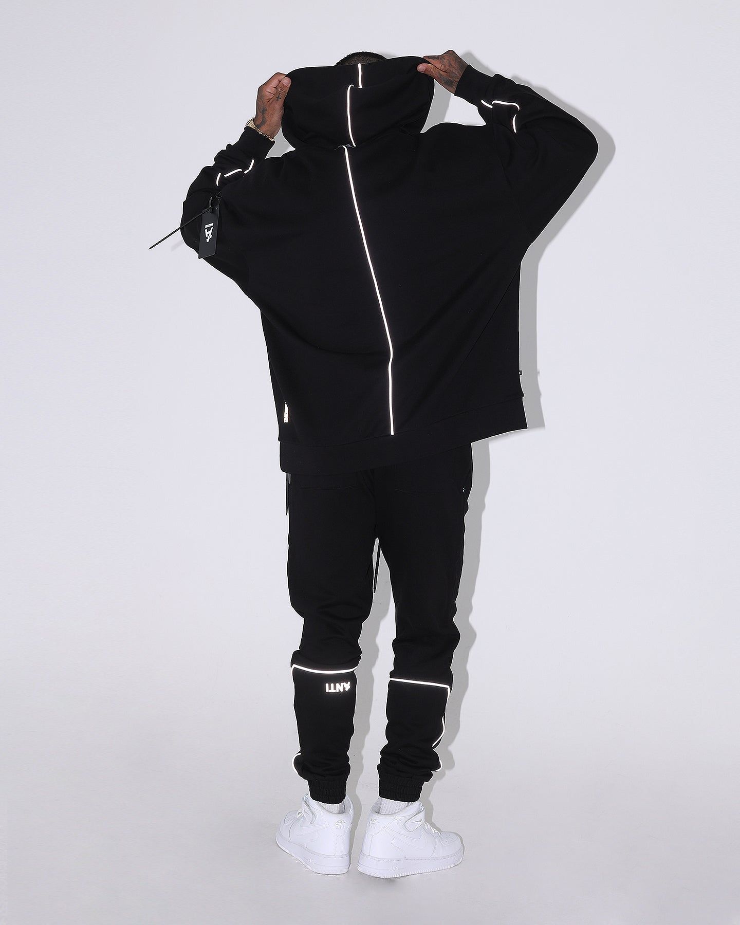 The Anti Order Neon Flux Box Hoodie Black/Reflective sold by Culture Kings product image thumbnail 10
