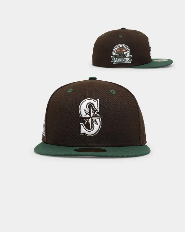 New Era Seattle Mariners 'Beef & Broccoli' 59FIFTY Fitted Dark Brown sold by Culture Kings