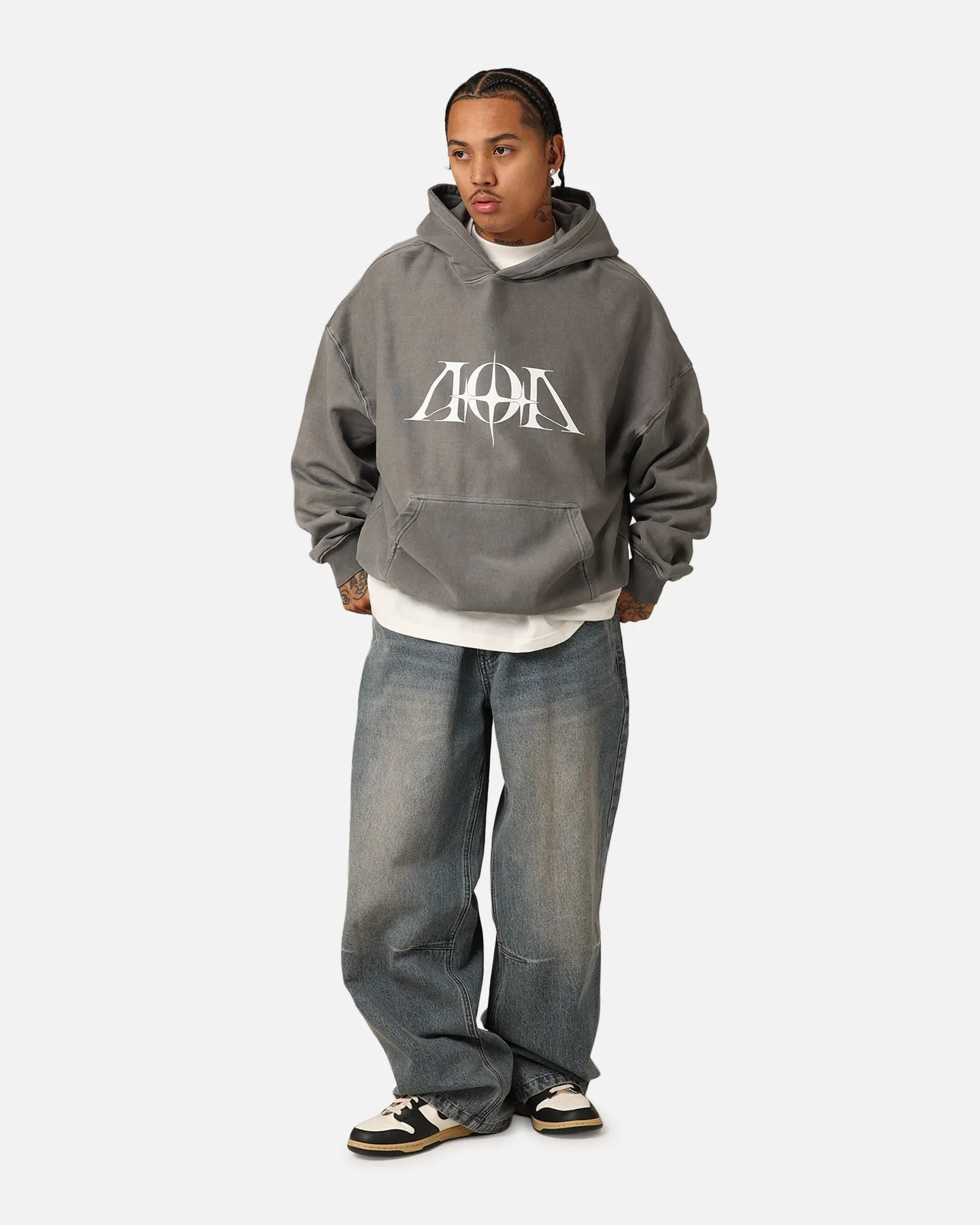 The Anti Order AOA Premium Hoodie Washed Charcoal sold by Culture Kings product image thumbnail 2