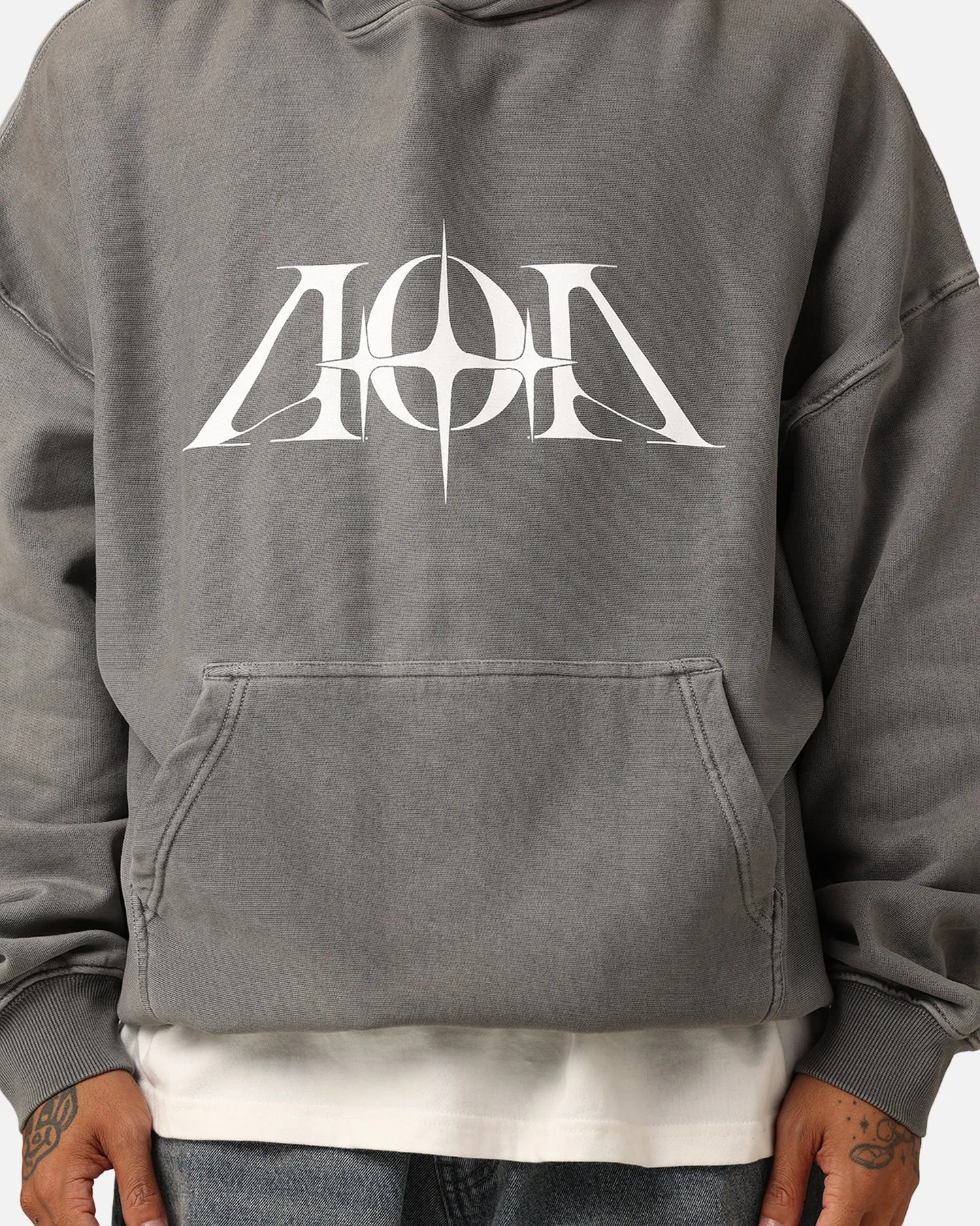 The Anti Order AOA Premium Hoodie Washed Charcoal sold by Culture Kings product image thumbnail 4